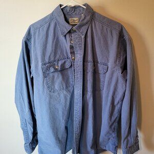 LL Bean men's denim shirt
